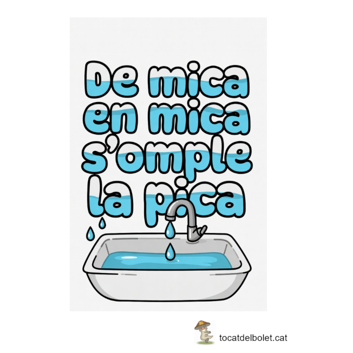 De mica en mica s'omple la pica
dites
dites catalanes
refrays
expressions catalanes