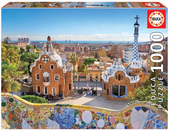 maqueta puzzle del Parc Güell Família Barcelona
jocs joguines Catalunya
Antoni Gaudí