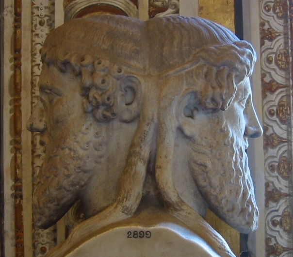 mes de gener
Les dues cares del deu Janus, símbiol del mes de gener.
deu Janus
origen del mes de gener