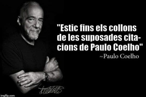 Paulo Coelho citació acudit