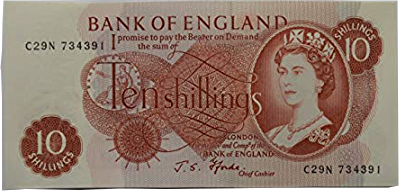 10-shilling note
banknote