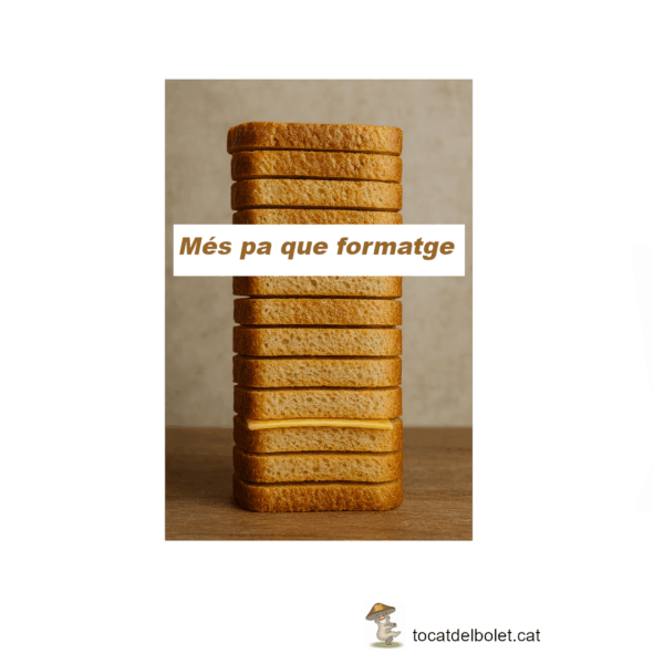 Més pa que formatge