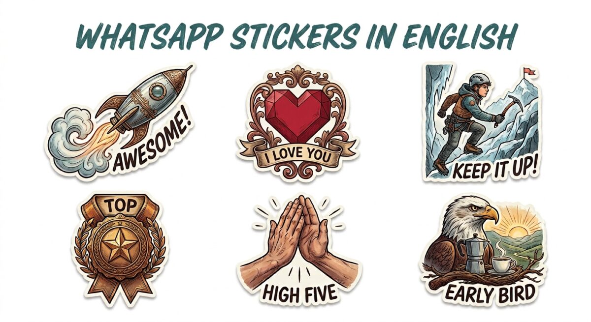 Whatsapp Stickers in English